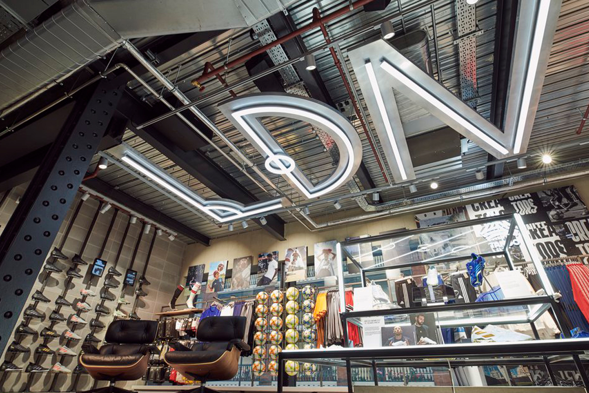 Adidas London flagship store Oxford Street