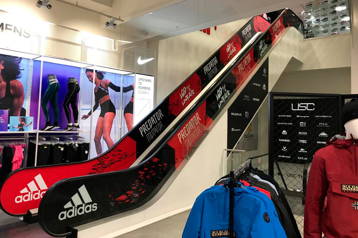 Adidas Predator escalators