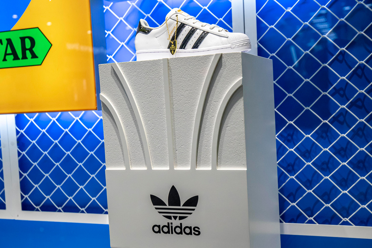 Adidas Superstar 2020 footwear plinth