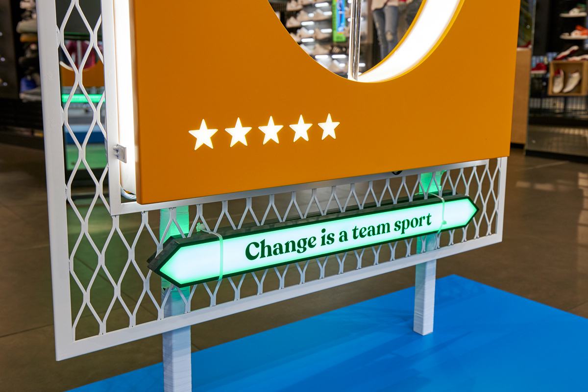 Adidas Superstar 2020 launch zone display