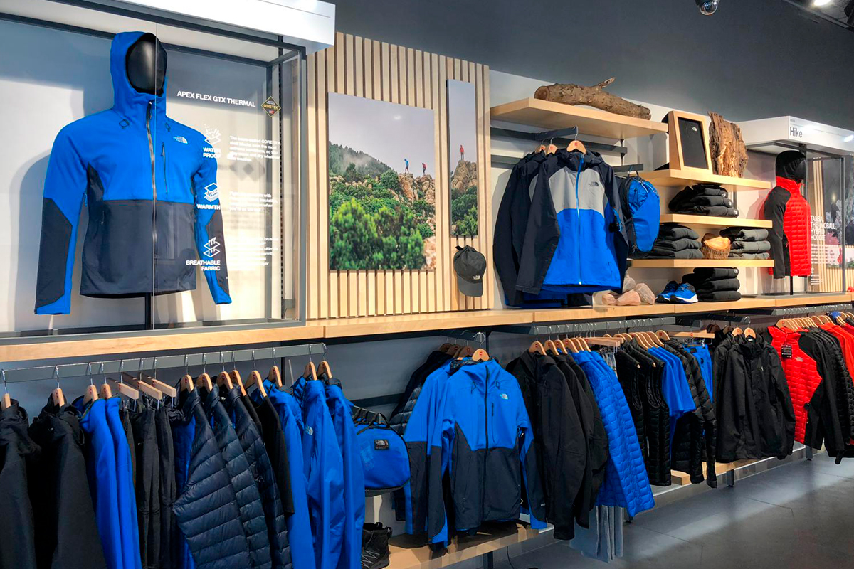 The North Face Regent Street wall