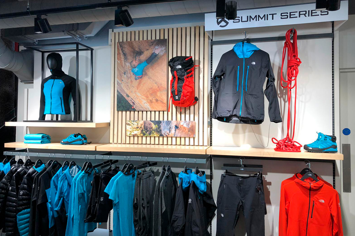 The North Face Regent Street wall