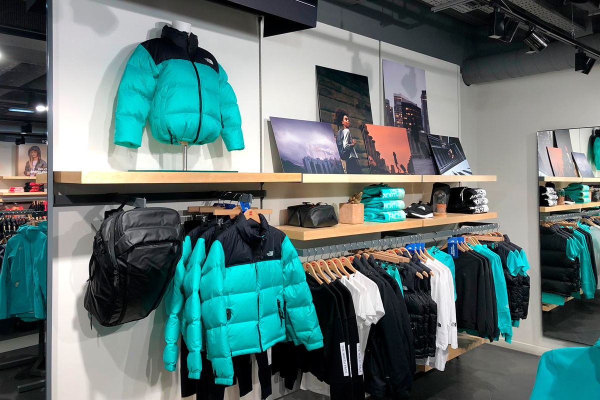 The North Face Regent Street wall