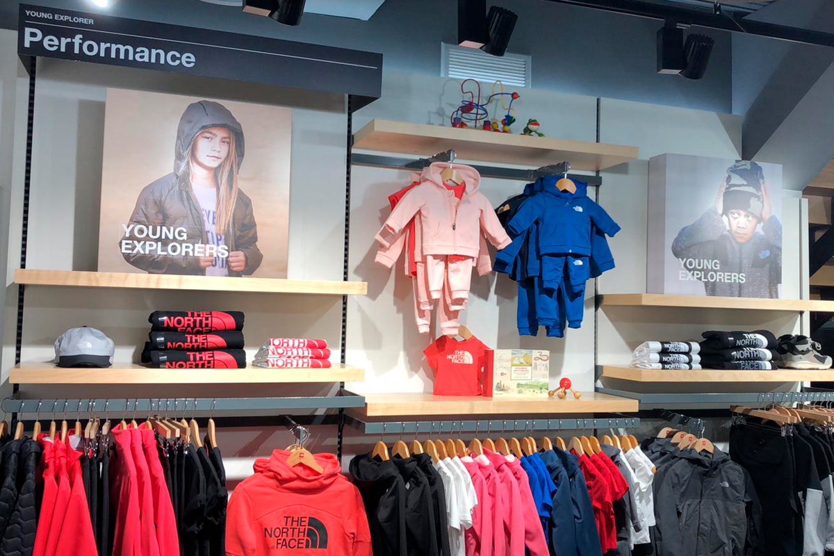 The North Face Regent Street wall