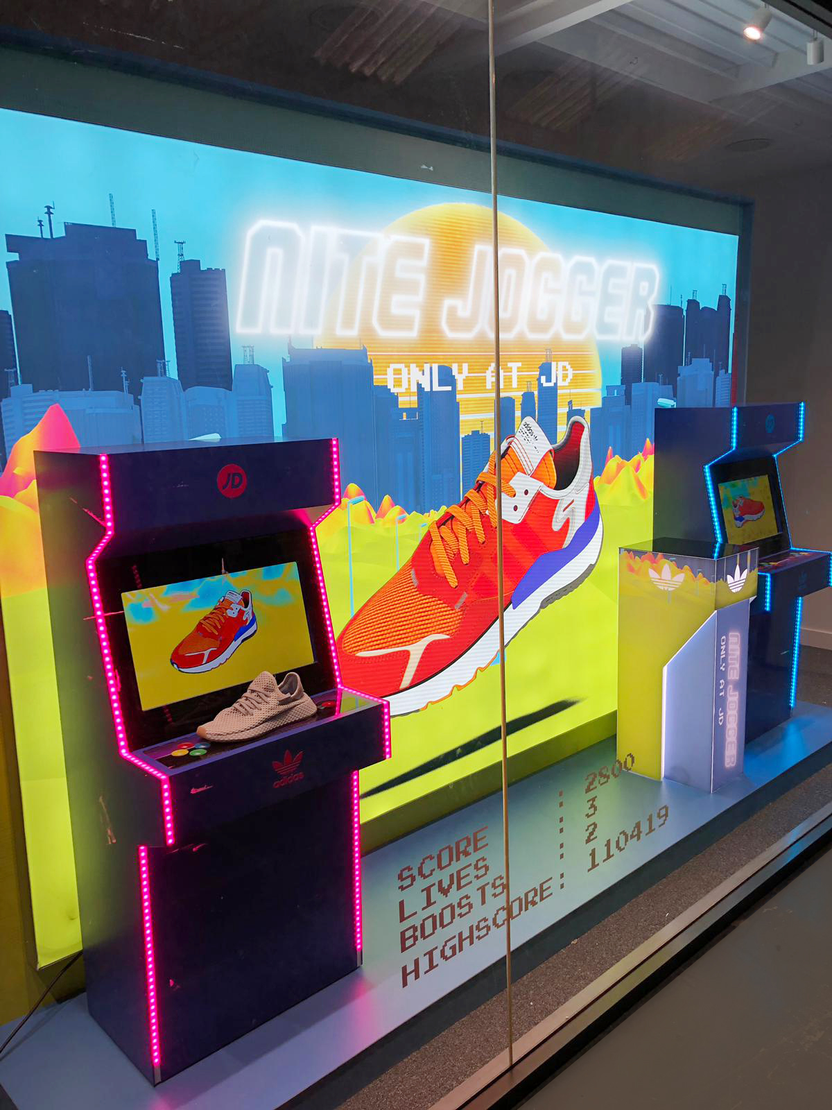 Adidas Nite Jogger window