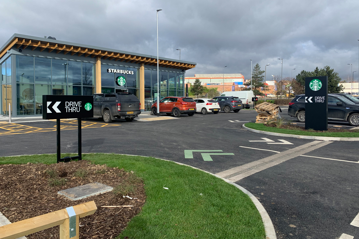 starbucks drive through