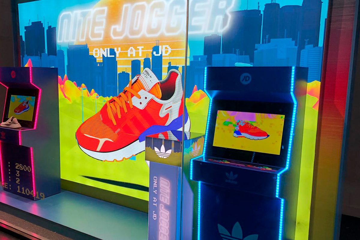 Adidas Nite Jogger window