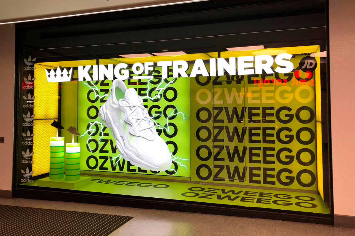 Adidas Ozweego london window