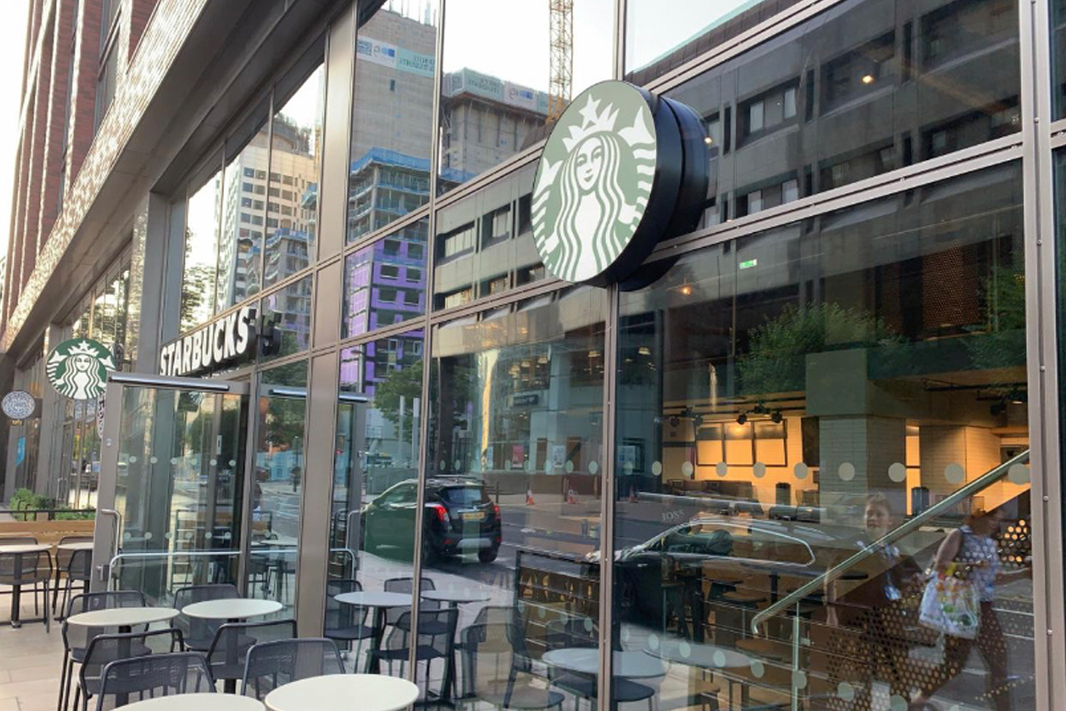 Starbucks external signage